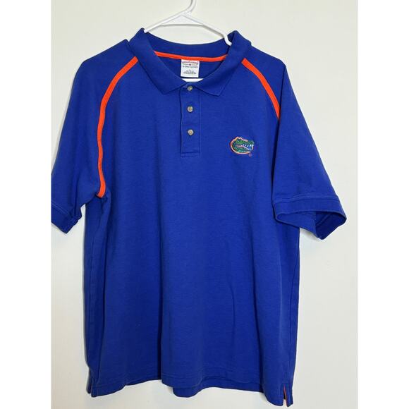 Boca Classics Polo Shirt Mens Large Florida Gators Embroidered Blue Short Sleeve - Picture 1 of 7